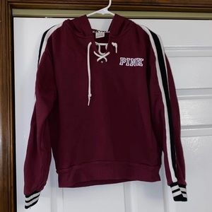 PINK long sleeve hooded top